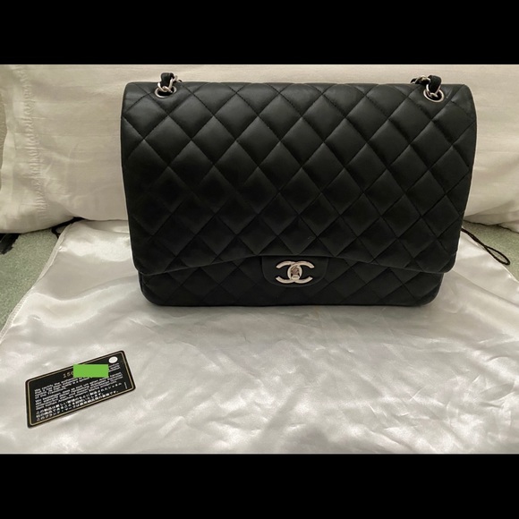 CHANEL Handbags - Chanel Classic Flap Quilted Black Maxi